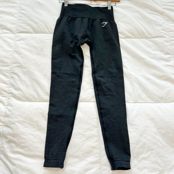 Gymshark Vital Seamless Black High Waist Leggings Size Small - Picture 4 of 6